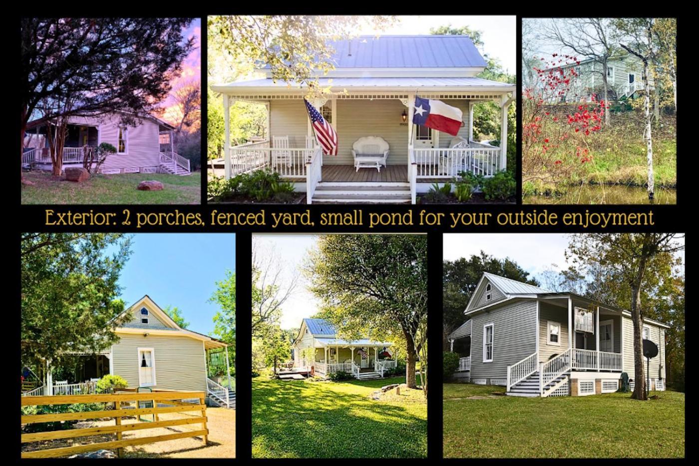 Circa 1900 - Historic - Romantic - Private - Pond - Fenced Yard - The Cottage At Chappell Hill Exterior foto